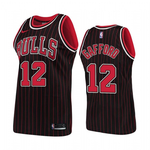 Chicago Bulls #12 Daniel Gafford Hardwood Classics Black Jersey