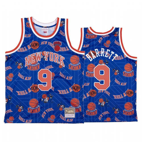 R.J. Barrett #9 New York Knicks Blue Tear Up Pack Jersey