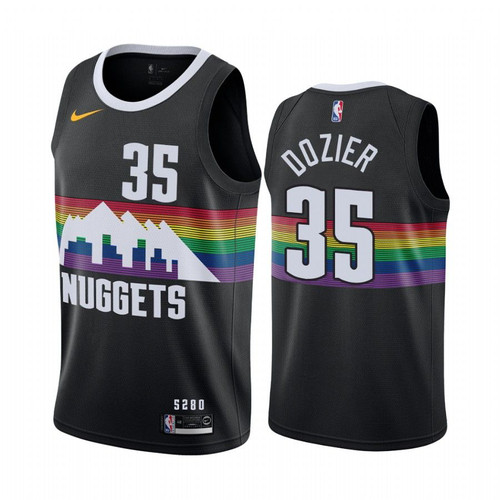 Denver Nuggets P.J. Dozier Black 2019-20 City Jersey