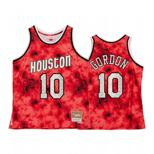 Houston Rockets Eric Gordon Galaxy Constellation Jersey Men Red Throwback