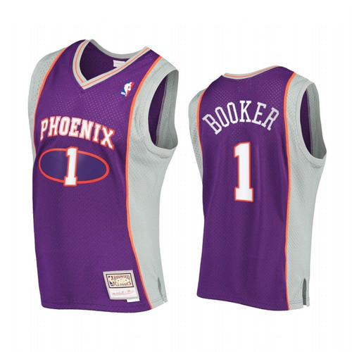  Devin Booker #1 Phoenix Suns Hardwood Classics Jedevin Booker #1 Phoenix Suns Hardwood Classics Jersey Purplersey Black