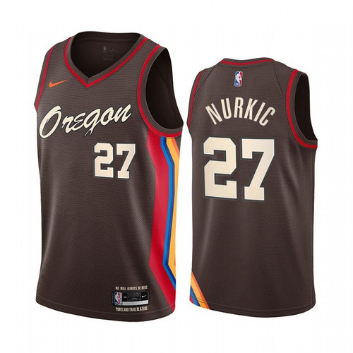 Jusuf Nurkic Portland Trail Blazers Chocolate City Edition Oregon 2020-21 Jersey