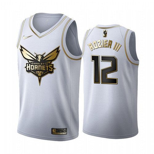 Terry Rozier Iii #12 Charlotte Hornets White Golden Edition Jersey