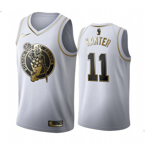 Elfrid Payton New York Knicks Black  Golden Jersey Lenes Kanter #11 Boston Celtics White Golden Edition Jerseyimited Edition