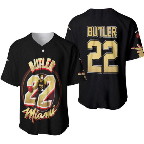 Miami Heat Jimmy Butler 22 NBA Small Forward 3D Designed Allover Gift For Heat Fans Baseball Jersey