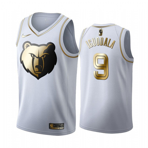 Andre Iguodala #9 Memphis Grizzlies White Golden Edition Jersey