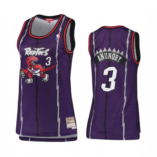 Toronto Raptors Og Anunoby #3 Hardwood Classics Jersey Women'S
