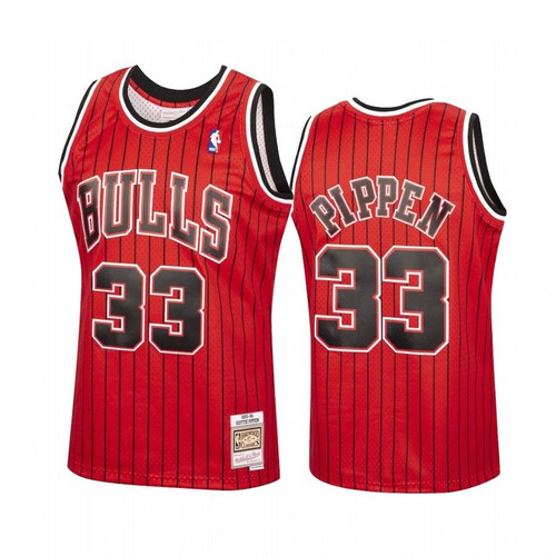 Scottie Pippen #33 Chicago Bulls Red Reload Jersey