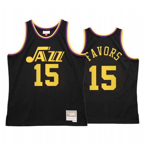 Derrick Favors #15 Utah Jazz Reload 2.0 Jersey Black