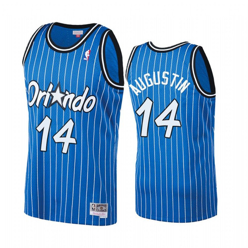 D.J. Augustin #14 Orlando Magic Royal Hardwood Classics Jersey