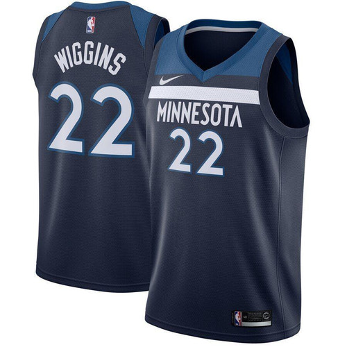 Andrew Wiggins Minnesota Timberwolves Jersey Navy Icon Edition 2019