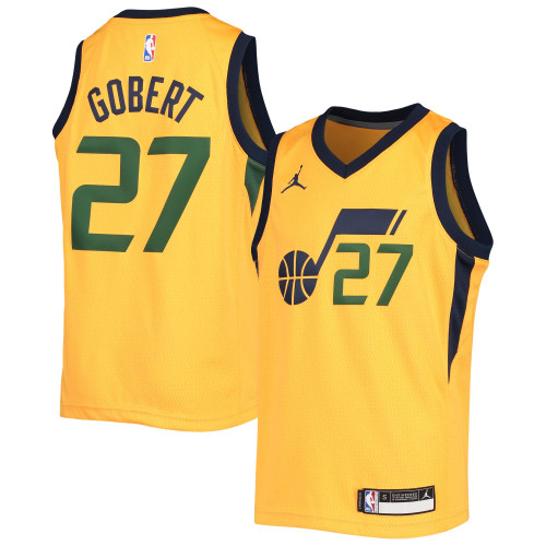 Rudy Gobert Utah Jazz Jordan Brand  2020/21 Player Jersey - Statement Edition - Gold