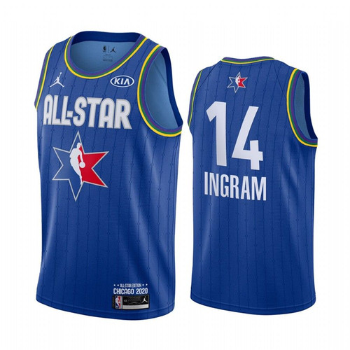 2020 Nba All-Star Game Jersey Reserves New Orleans Pelicans Brandon Ingram #14 Blue