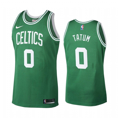 Boston Celtics #0 Jayson Tatum Green Hardwood Classics Men'S Jersey