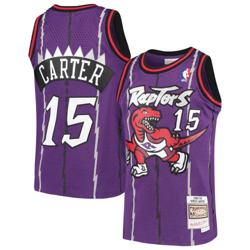Vince Carter Toronto Raptors Mitchell & Ness  1998/99 Hardwood Classics Swingman Throwback Jersey - Purple