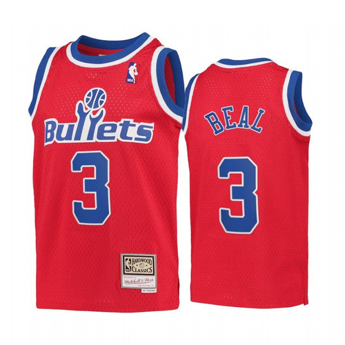Bradley Beal Washington Wizards Kids Red Hardwood Classics Jersey