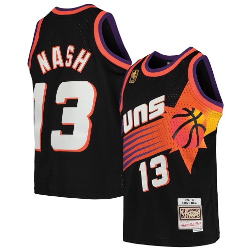 Steve Nash Phoenix Suns Mitchell & Ness  1996-97 Hardwood Classics Swingman Throwback Jersey - Black