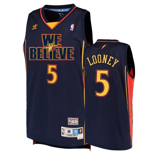 Golden State Warriors Kevon Looney Navy We Believe Swingman Hardwood Classics Men'S Jersey