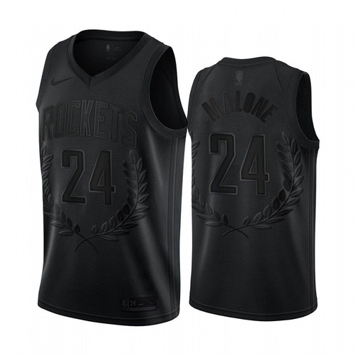 Moses Malone #24 Houston Rockets Black Mvp Jersey