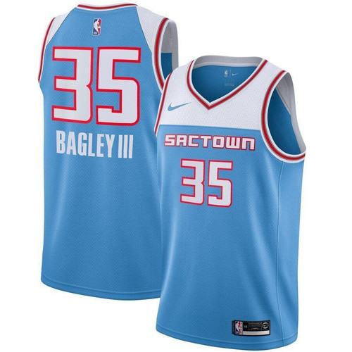 Marvin Bagley III Sacramento Kings City Edition Jersey Blue 2019