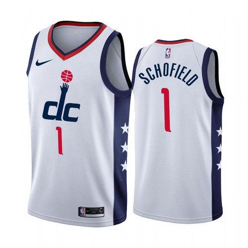 Admiral Schofield Washington Wizards 2019-20 White City Edition Jersey