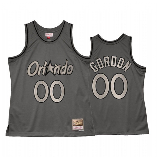 Aaron Gordon #00 Orlando Magic Metal Works Jersey Charcoal