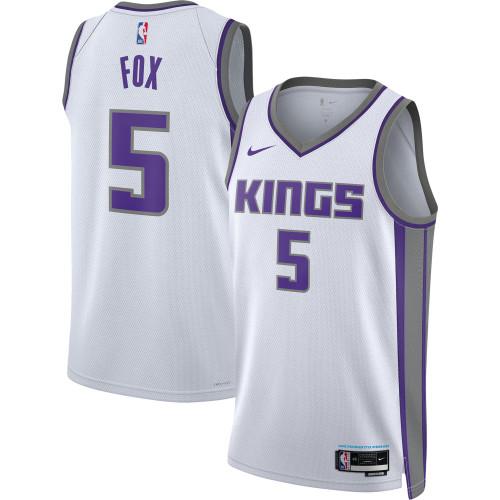 De'Aaron Fox Sacramento Kings Nike Replica Replica Replica Unisex 2022/23 Swingman Jersey - Association Edition - White