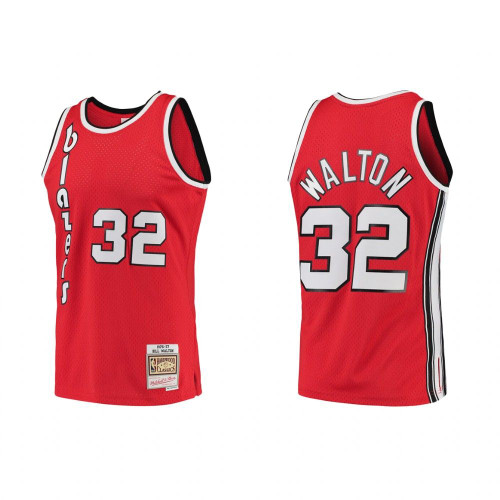 Portland Trail Blazers Bill Walton 1976-77 Hardwood Classics Red Jersey