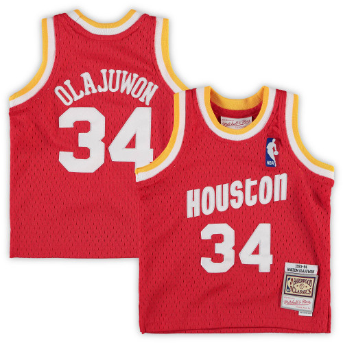 Hakeem Olajuwon Houston Rockets Mitchell & Ness 1993/94 Hardwood Classics Retired Player Jersey - Red