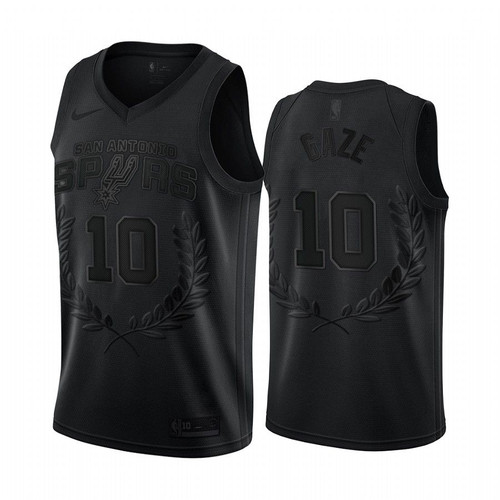 Andrew Gaze #10 San Antonio Spurs Black Hall Of Fame Jersey