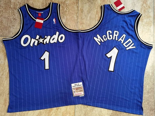 Orlando Magic Tracy Mcgrady #1 Nba 2020 New Arrival Blue Jersey