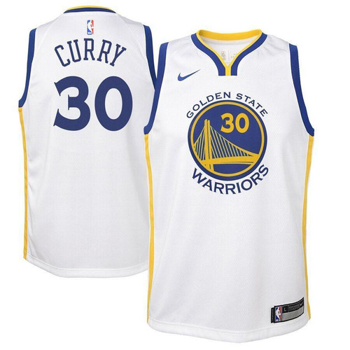 Stephen Curry Golden State Warriors Swingman Jersey White Association Edition 2019