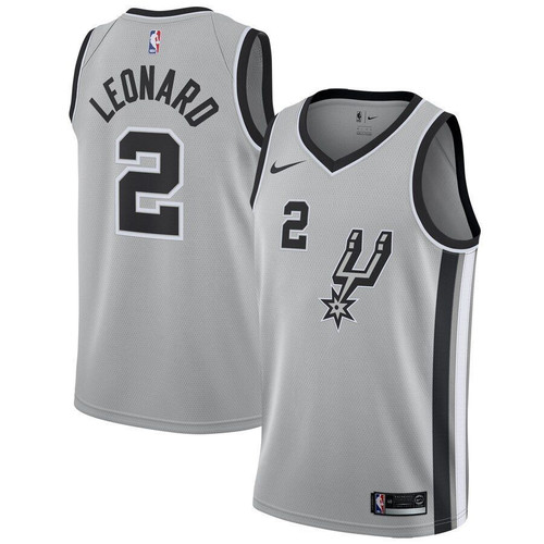 Kawhi Leonard San Antonio Spurs Jersey Statement Edition Silver 2019