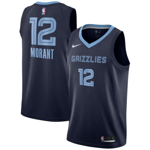 Ja Morant Memphis Grizzlies 2019 Nba Draft First Round Pick Jersey Navy Icon Edition 2019