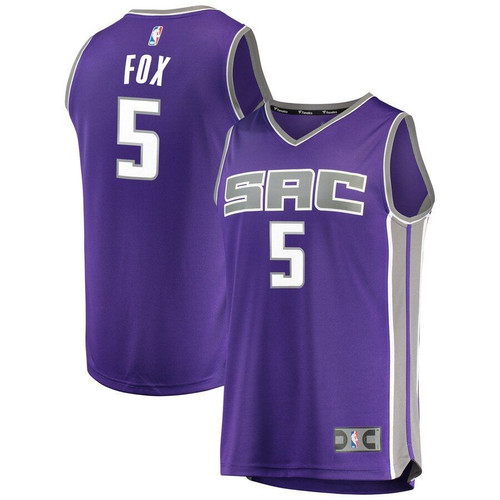 Deaaron Fox Sacramento Kings Fast Break Jersey Purple Icon Edition