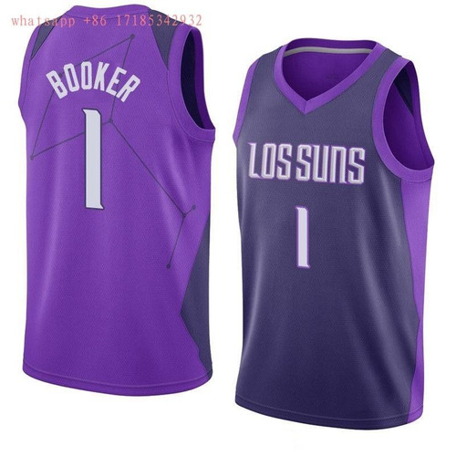 Phoenix Suns Devin Booker #1 2020 Nba New Arrival Purple Jersey