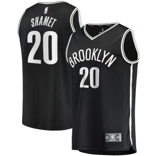 Men'S Fanatics Branded Landry Shamet Black Brooklyn Nets 2020/21 Fast Break Replica Jersey - Icon Edition
