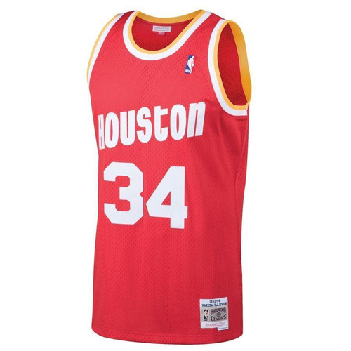 Hakeem Olajuwon Houston Rockets 1993-94 Hardwood Classics Jersey Jersey Red 2021