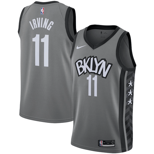 Kyrie Irving Brooklyn Nets 2021-2022 Swingman Statement Edition Gray 3D Jersey