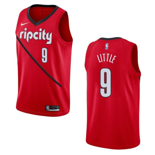 Portland Trail Blazers 9 Nassir Little Earned Swingman Red 3D Jersey