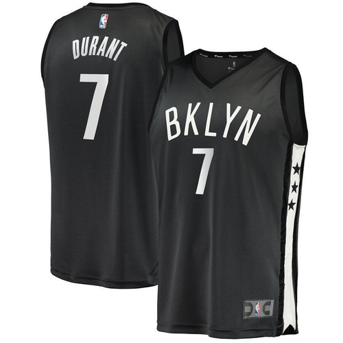 Kevin Durant Brooklyn Nets Fanatics Branded 2021-22 Fast Break Replica Player Charcoal Statement Edition 3D Jersey