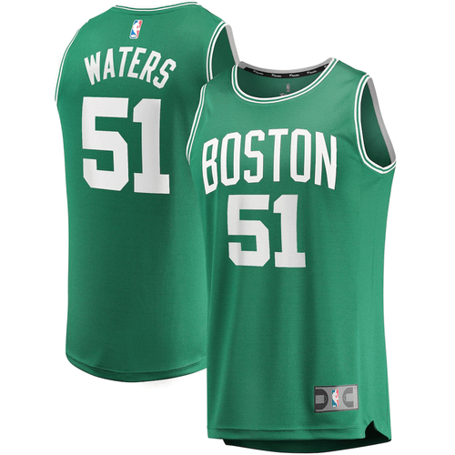 Tremont Waters Boston Celtics Fanatics Branded Fast Break Player Icon Edition Kelly Green 3D Jersey