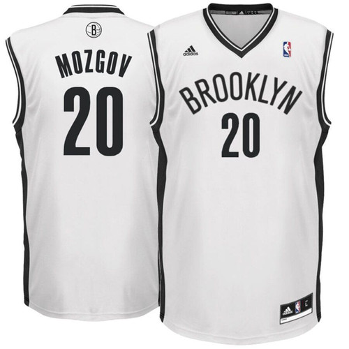 Timofey Mozgov Brooklyn Nets Adidas Home Replica White 3D Jersey