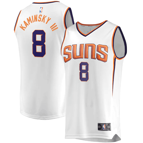 Frank Kaminsky Iii Phoenix Suns Fanatics Branded Fast Break Player Association Edition White 3D Jersey