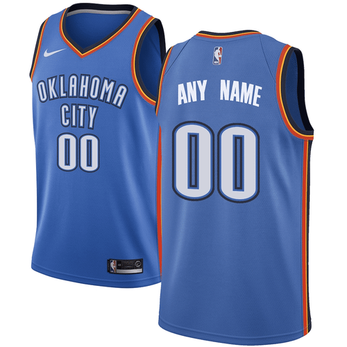 Oklahoma City Thunder Swingman Custom Blue Icon Edition 3D Jersey