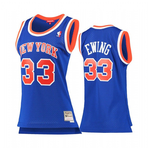 Patrick Ewing #33 New York Knicks Blue 1991-92 Hardwood Classics Jersey