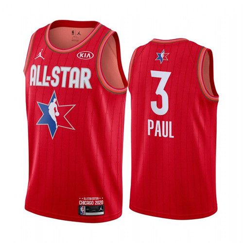 2020 Nba All-Star Game Jersey Reserves Oklahoma City Thunder Chris Paul #3 Red