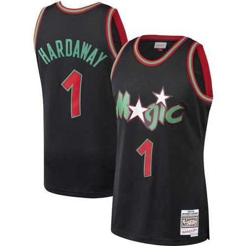 Penny Hardaway Orlando Magic Hardwood Classics Christmas Swingan Collection Jersey Black 2019