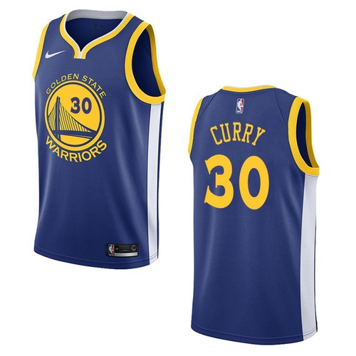 Golden State Warriors 30 Stephen Curry Icon Swingman Blue 3D Jersey