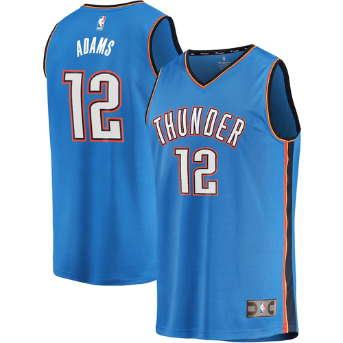 Steven Adams Oklahoma City Thunder Fanatics Branded Fast Break Replica Player Blue Icon Edition 3D Jersey